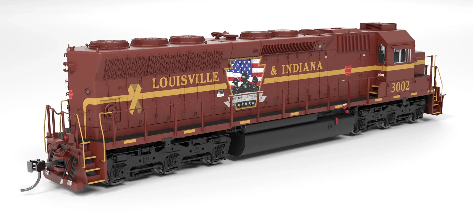 Broadway Limited HO 9810 Louisville Indiana Veterans EMD SD45 Diesel Locomotive