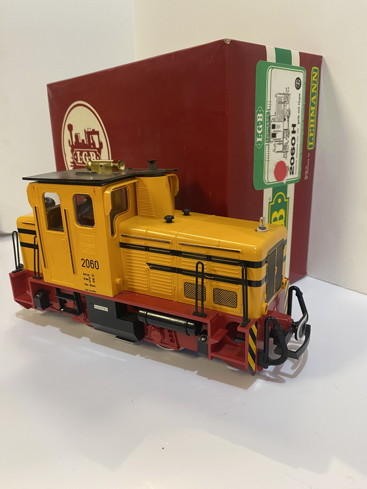 LGB 2060 H – Yellow G-Scale Locomotive – The Big Train Loco In Box – Lehmann