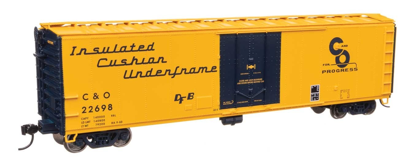 2856 Walthers HO 50′ PC&F Insulated Boxcar Chesapeake & Ohio #23066