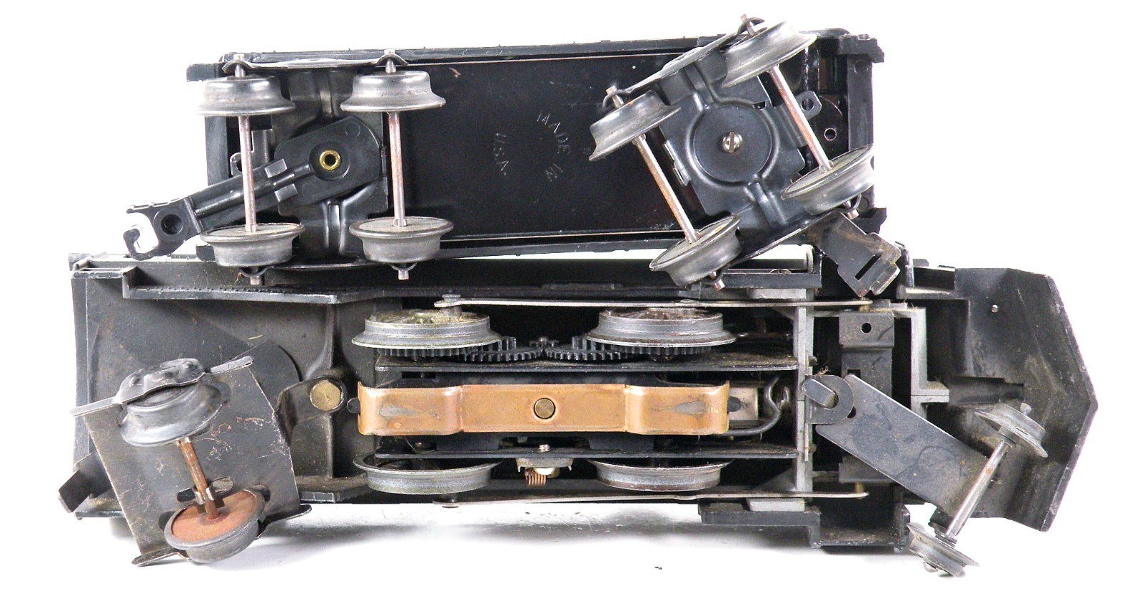 Marx 666 Loco w/Smoke & Assorted Cars /6/