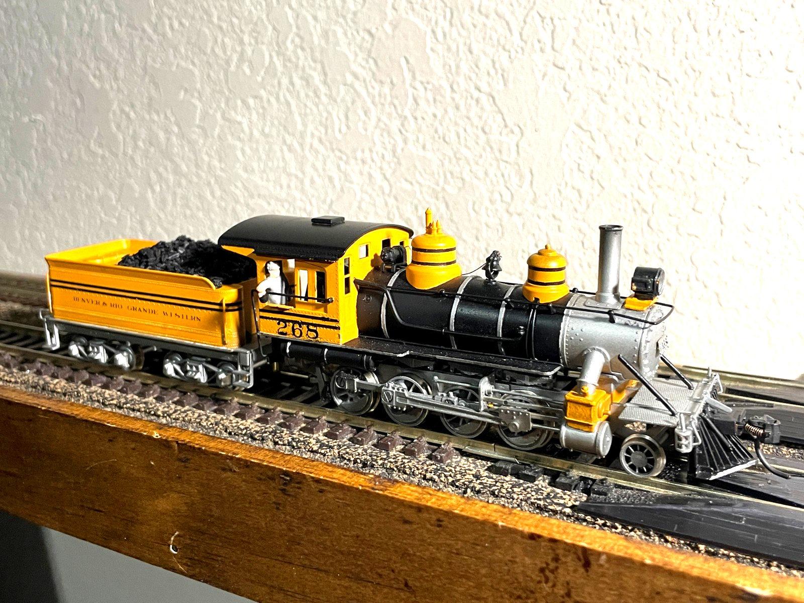 HO SCALE – NWSL – BRASS STEAM – NEW CAN MOTOR – D&RGW BUMBLEBEE 2-8-0 #268