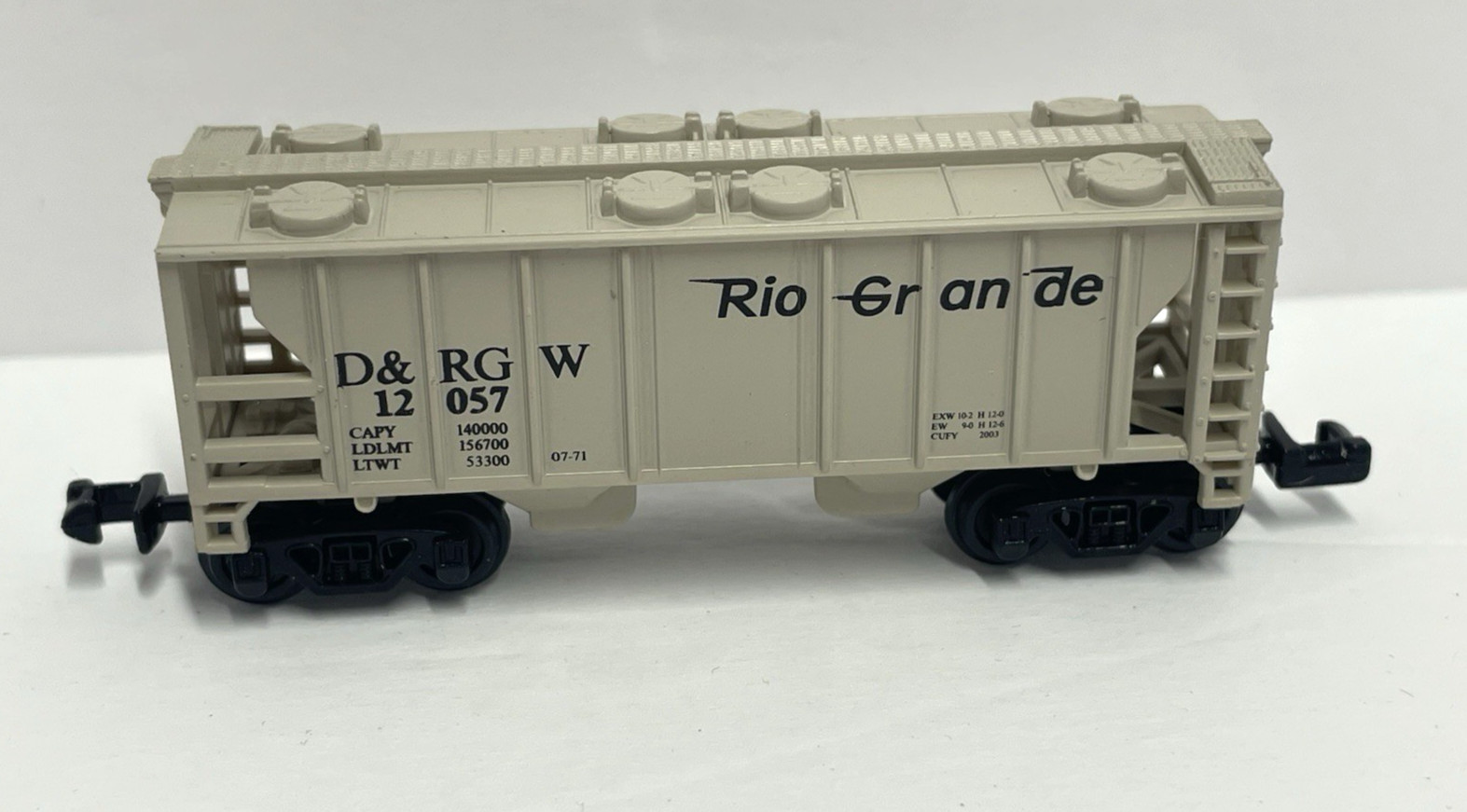 High Speed N Scale: RIO GRANDE D&RGW 12057 TRAIN HOPPER CAR
