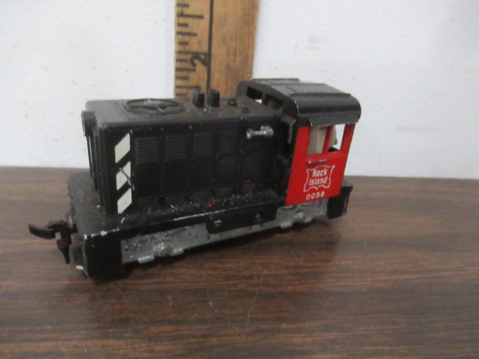 Vintage Lionel locomotive Husky Switcher Rock Island 0058 TESTED WORKS HO