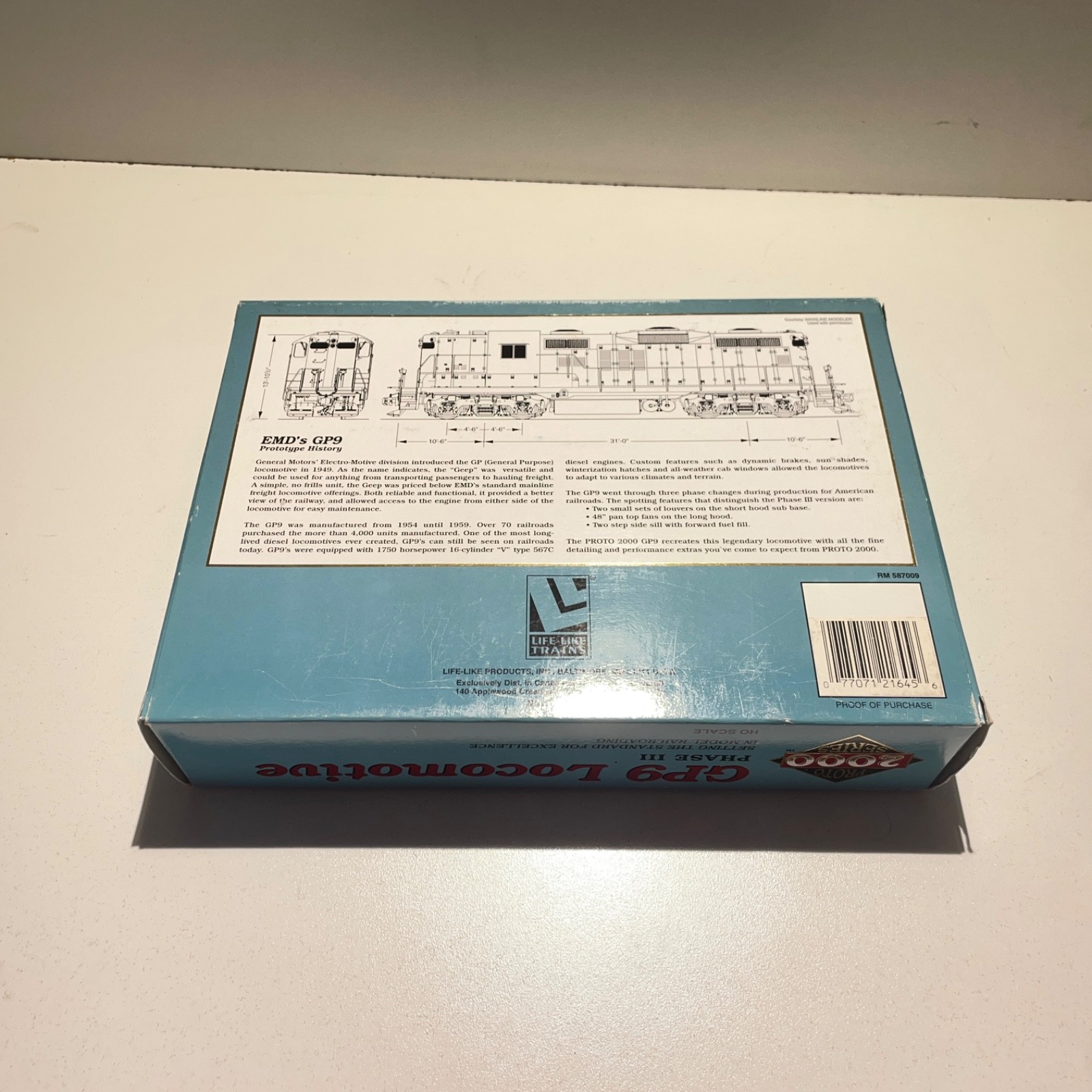 Proto-2000 #21645 HO Scale Seaboard SAL #1926 GP9 Locomotive Runs Boxed