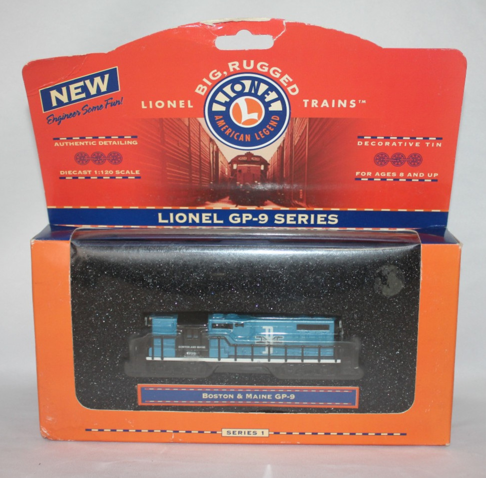 LIONEL Boston & Maine GP-9 Big Rugged Train~1:120 Scale Die-Cast~1998 Series 1