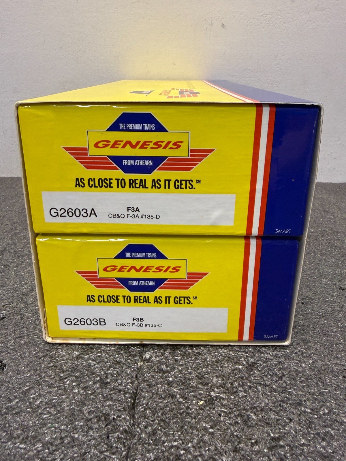 Athearn HO G2603 CB&Q EMD F3A/F3B Diesel Set 135-D & 135-C – DCC Ready