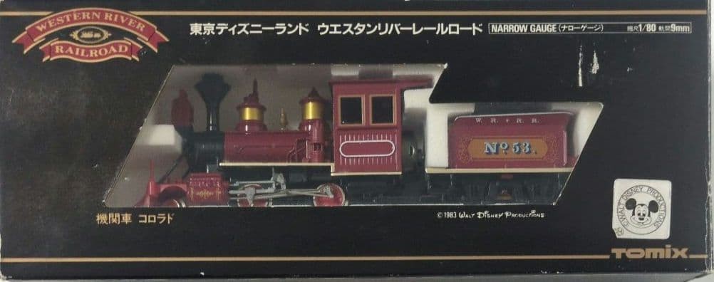 TOMIX Western River Railroad Colorado Steam Locomotive Tokyo Disneyland 1/80