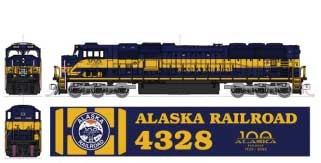 Kato 1766412 N Scale EMD SD70MAC w/Nose Headlight – Standard DC — Alaska Railro