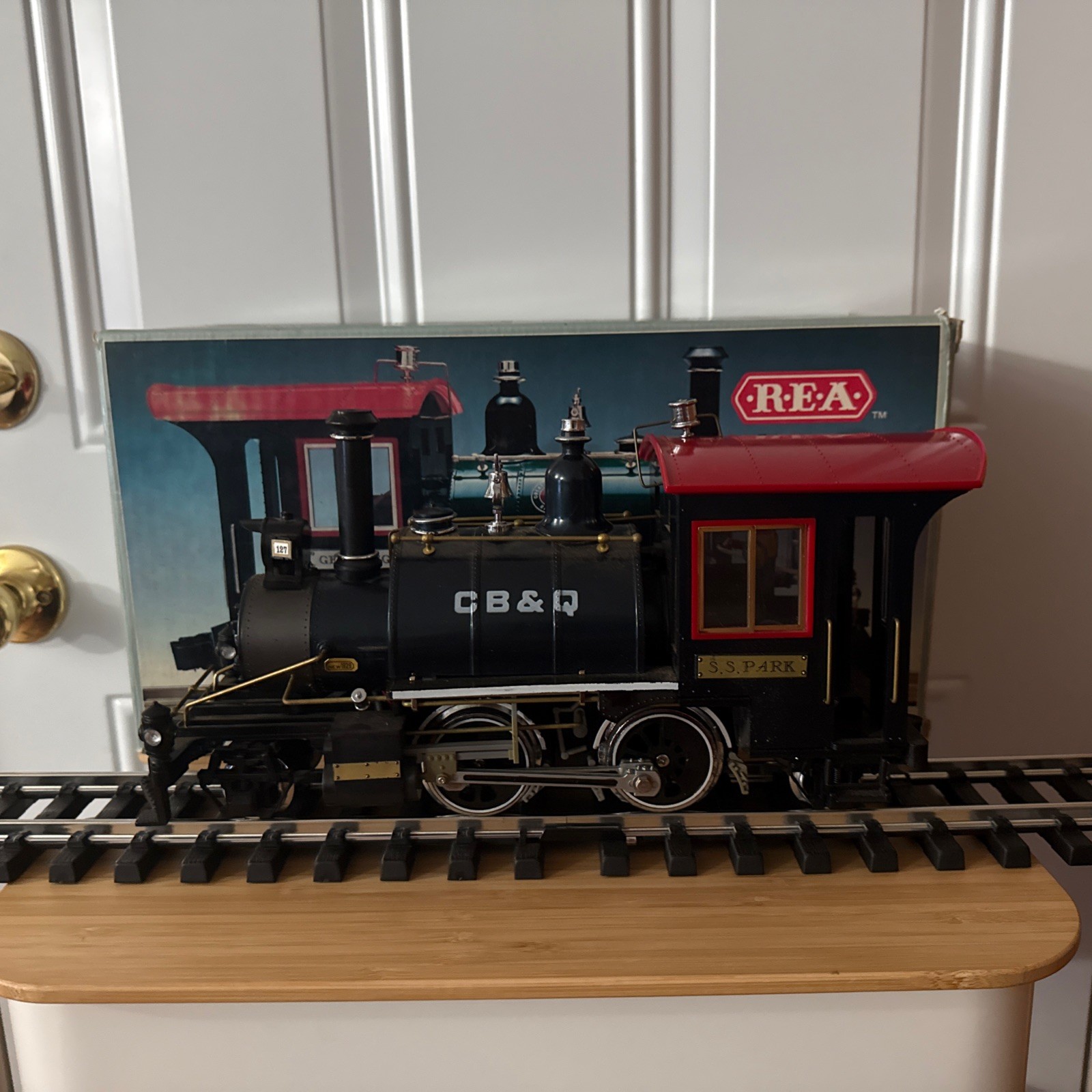 REA 2-4-2st Steam Locomotive G Scale Used CB&Q