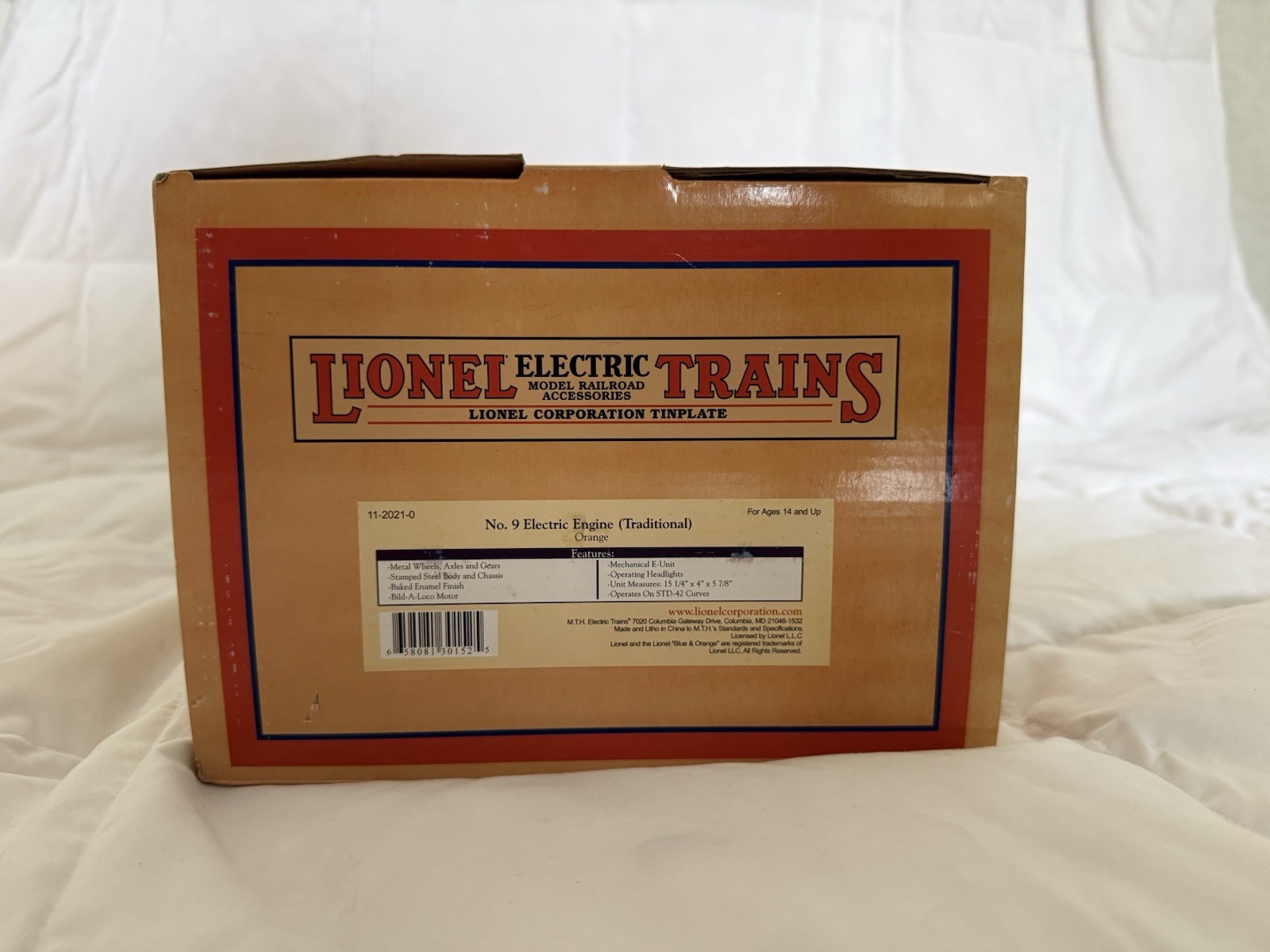 MTH Lionel Corp Tinplate No.9E Electric Locomotive 11-2021-0 StdGaugeTraditional