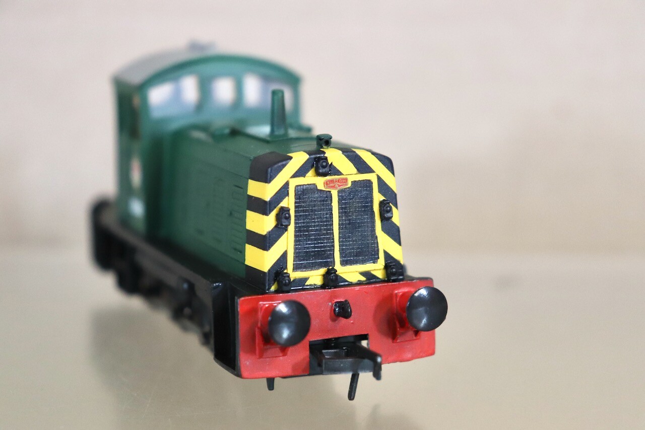 BACHMANN SILVER FOX MODELS KIT BUILT BR GREEN RUSTON CLASS 07 DIESEL LOCO D2991
