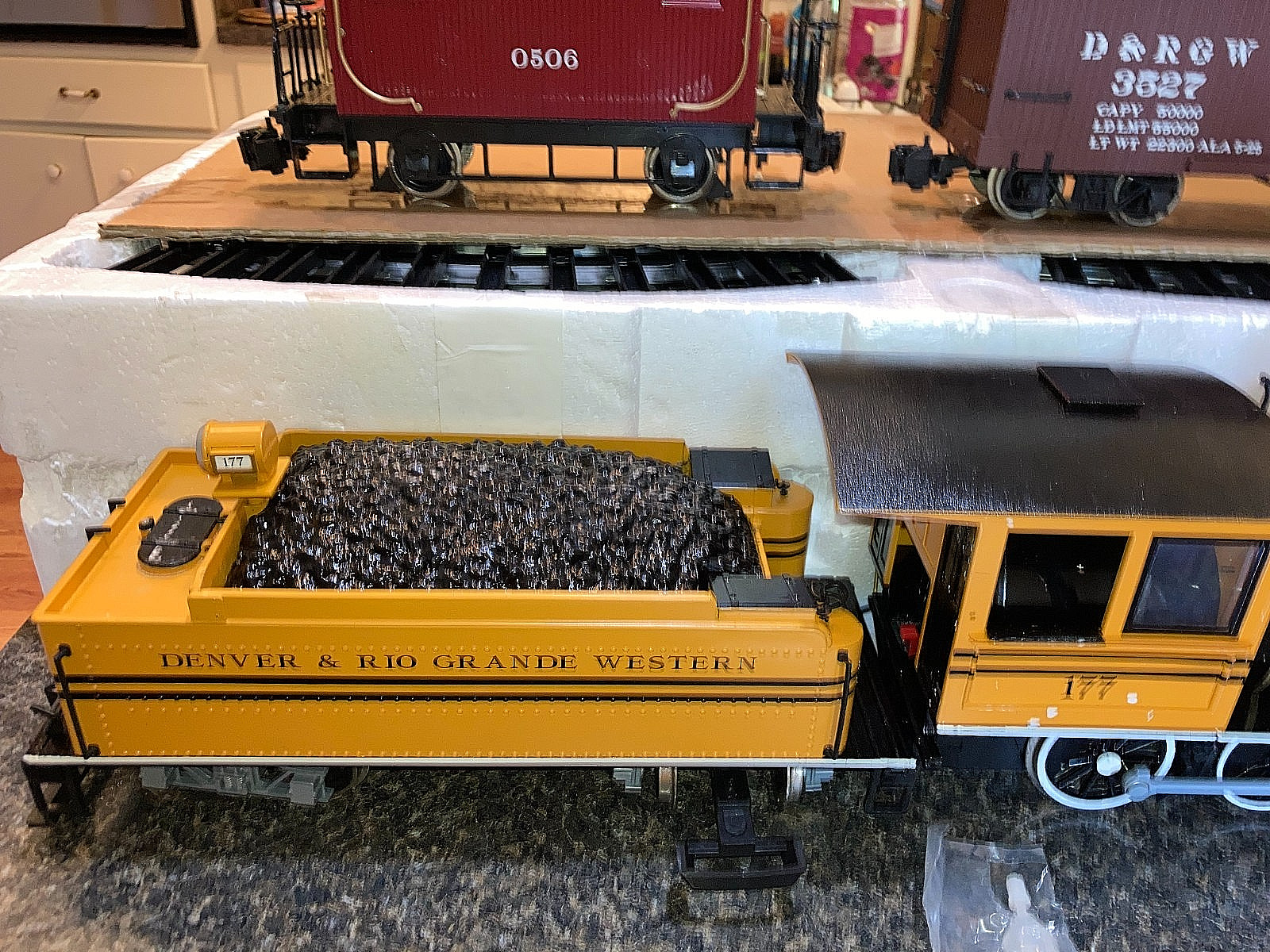 Bachmann “G” Gauge Silverton Flyer Steam Locomotive Freight Set #20141 Runs OB