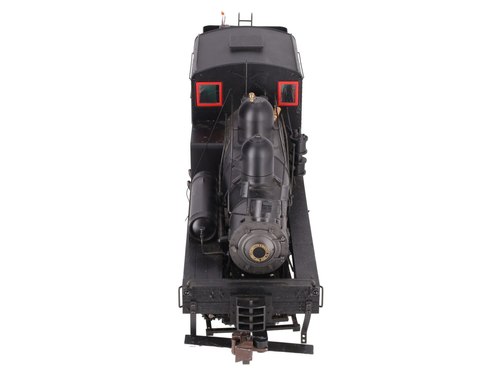 Bachmann 82198 G Unlettered 38 Ton Two Truck Steam Shay with Red & White Trim