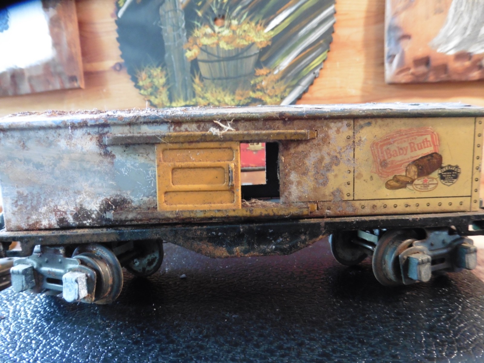 3 Vtg Pre War O Gauge Lionel Lines Tin Metal Model Train Cars 2680 – 2682 – 2679