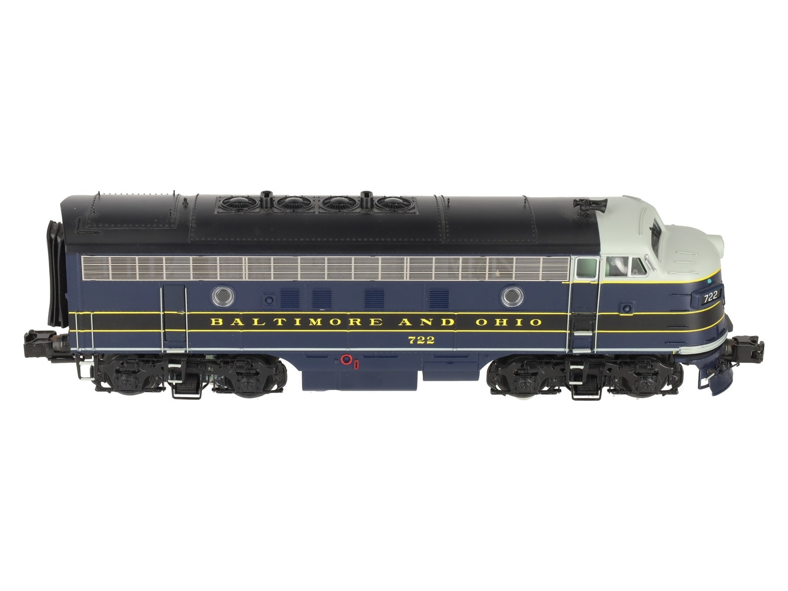 MTH 20-20605-1 Baltimore & Ohio F-7 A Unit Dsl Engine w/PS3 (Hi-Rail Whls) #722