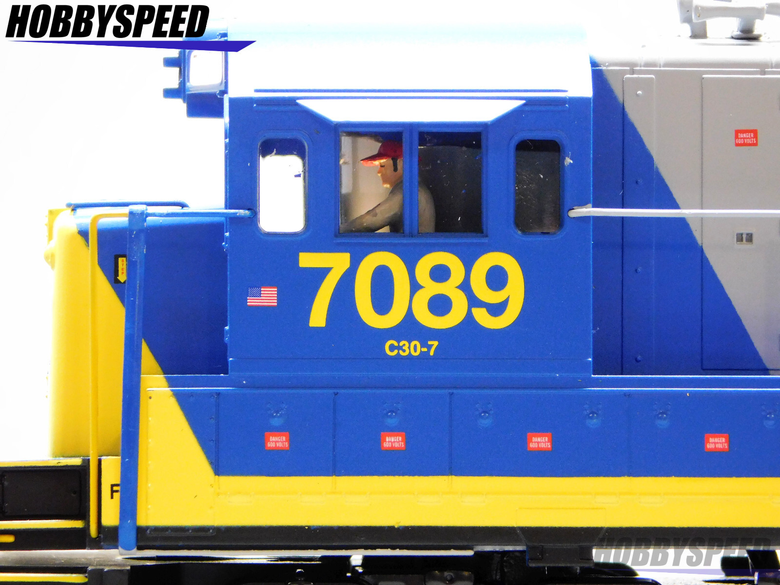 MTH RAILKING CSX C30-7 DEISEL LOCOMOTIVE ENGINE #7089 O GAUGE 30-21266-1 BLEMISH