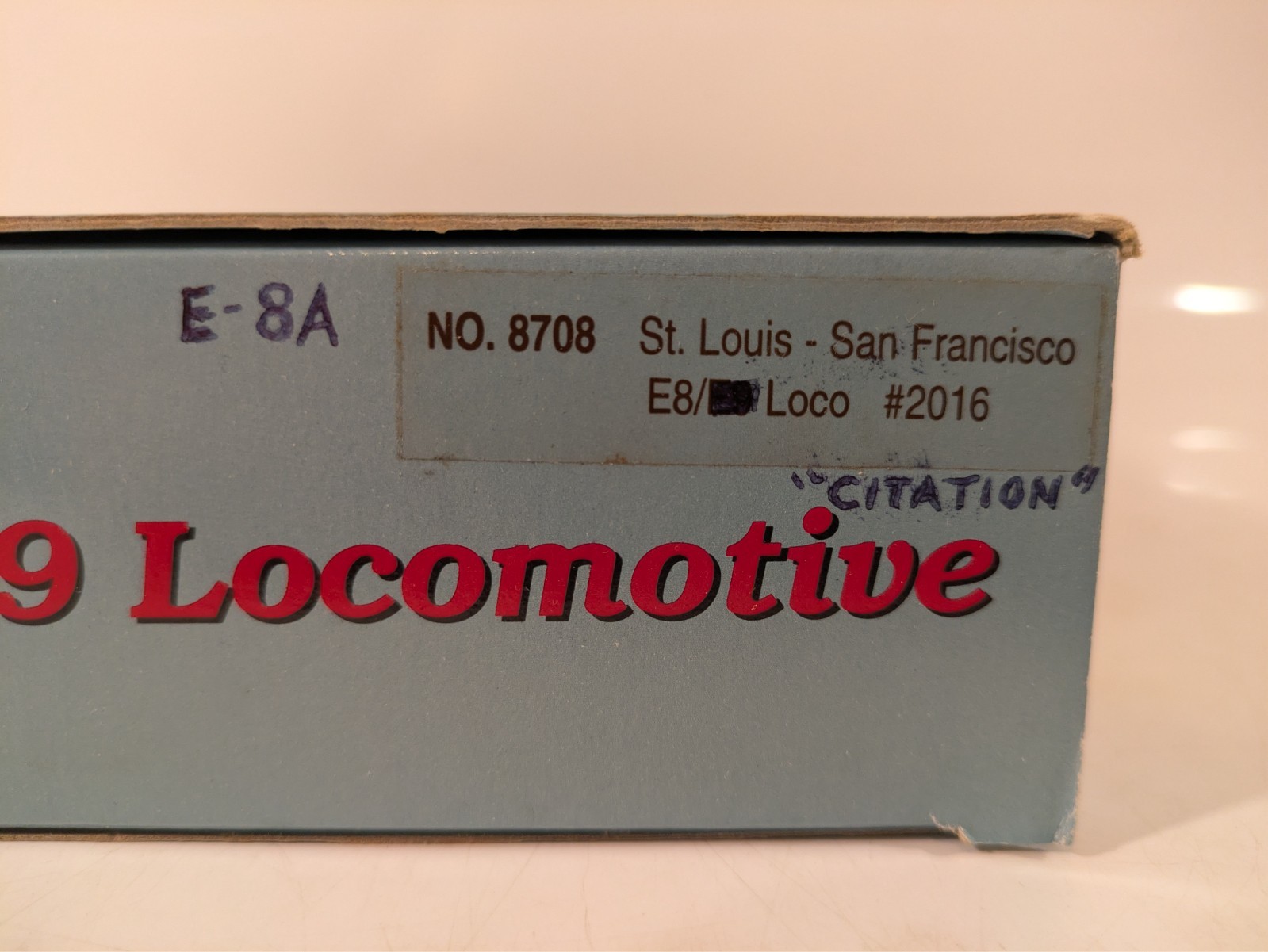 HO EMD E8/E9 SLSF St Louis San Francisco #2016 DC NIB NOS # 8708