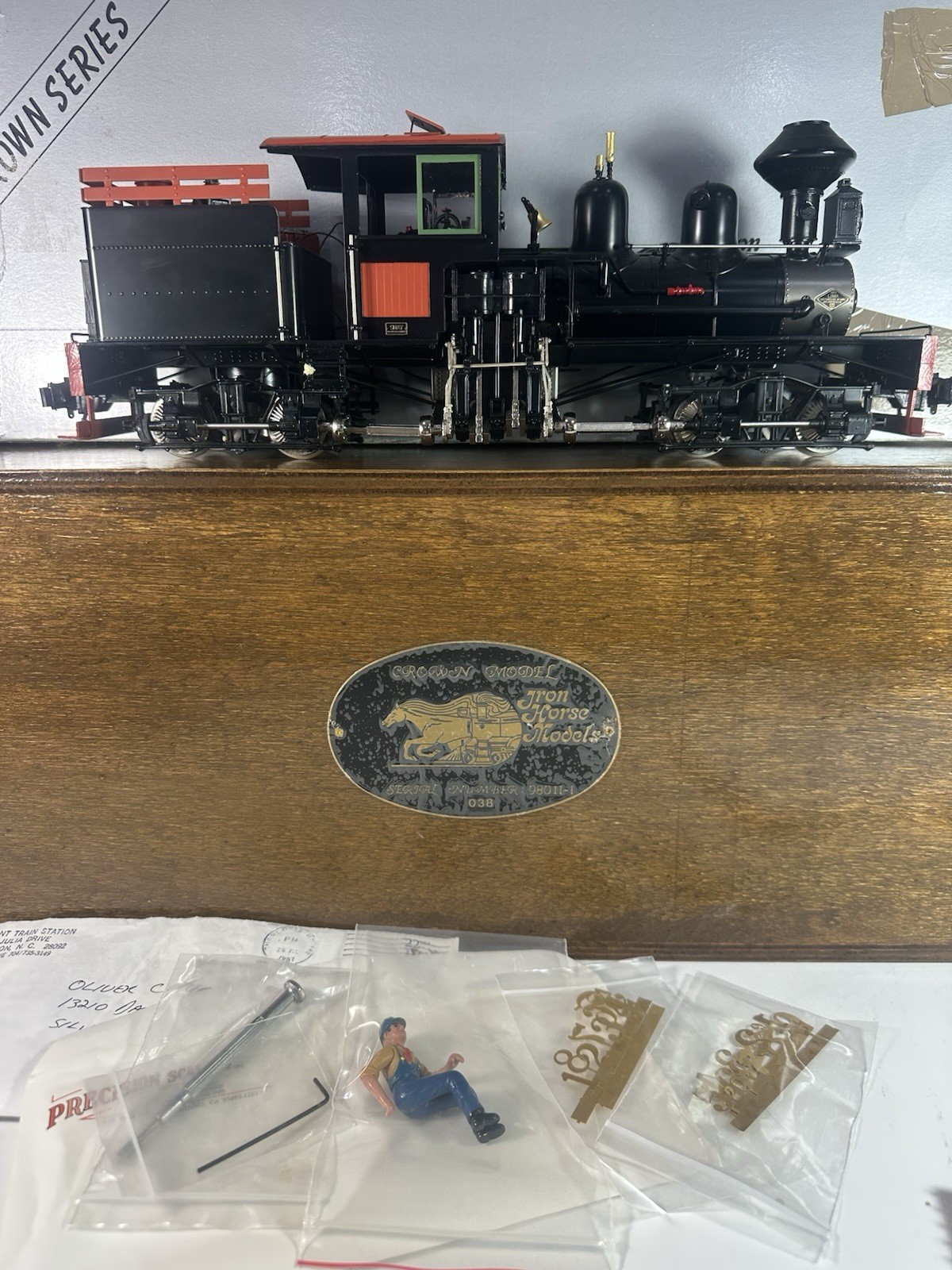 F 1:24 Scale Brass Precision Model 18 Ton Wood Burning Shay #98011-1 Iron Horse
