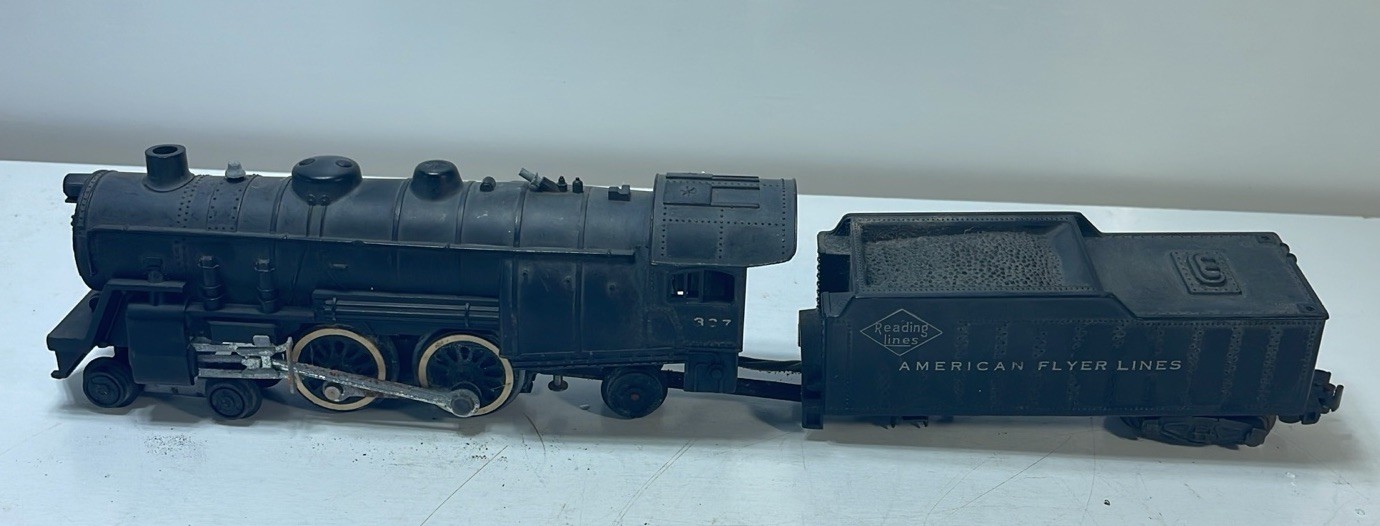 American Flyer 302 AC 4-4-2 Steam Locomotive W/ Reading Lines Tender Read Desc