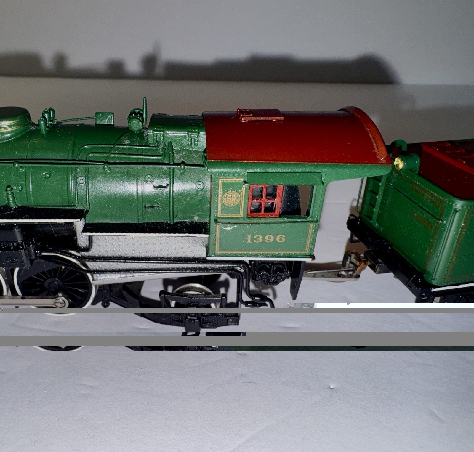 HO UNITED SOUTHERN 4-6-2 BRASS LOCO No. 1396 PACIFIC FAST MAIL PAINTED VINTAGE