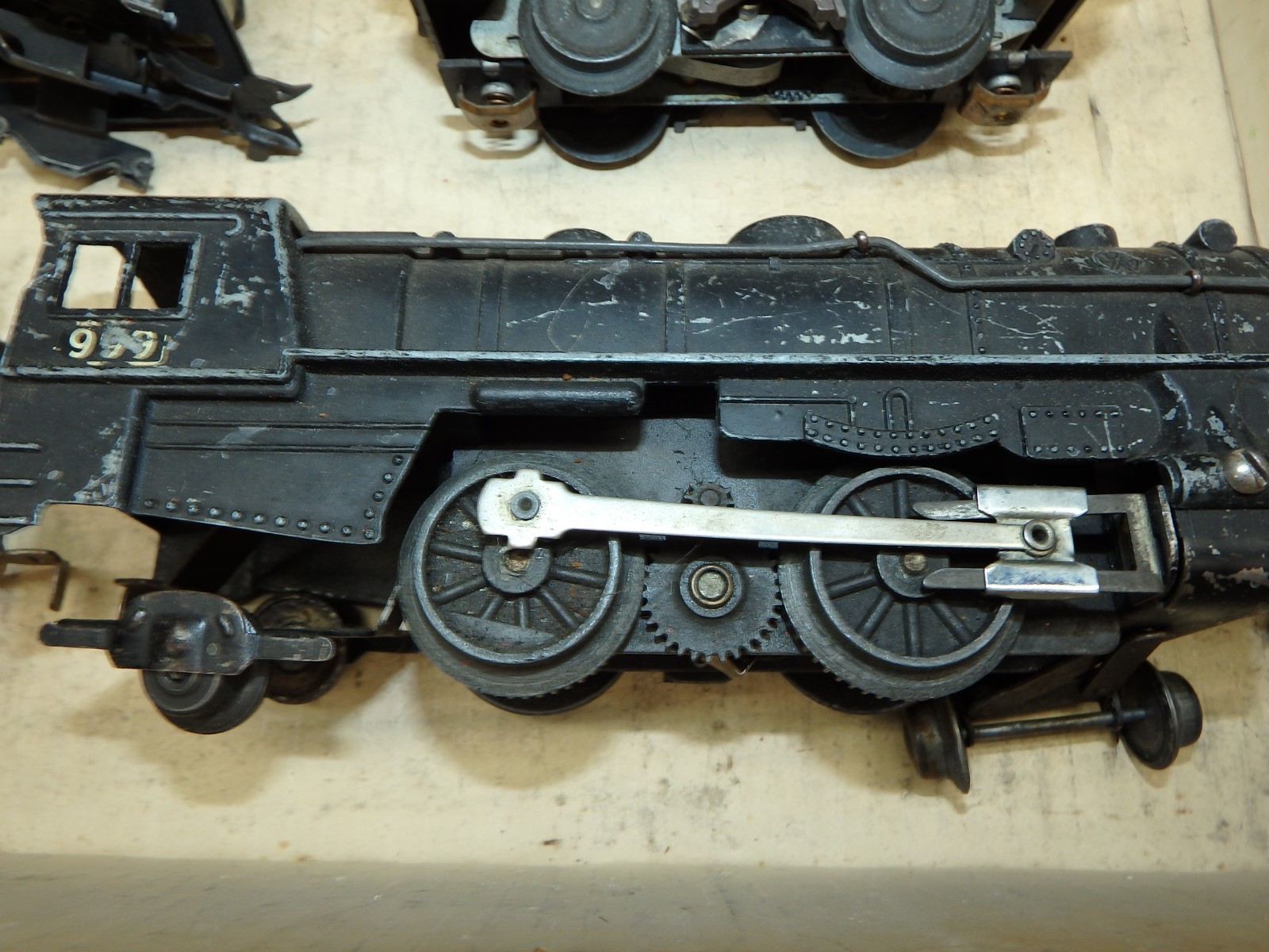 Marx # 999 Locomotive Train Set With Tender And 4 Cars Tested See Description