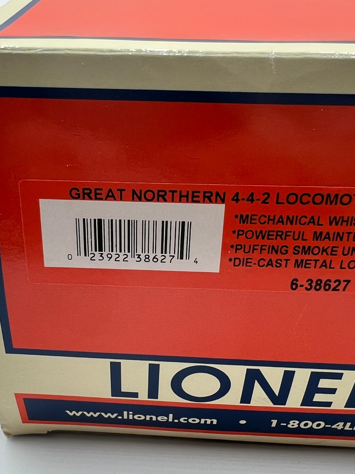 Lionel 6-38627 Great Northern 4-4-2 Steam Locomotive & Tender O-Gauge Train NIB
