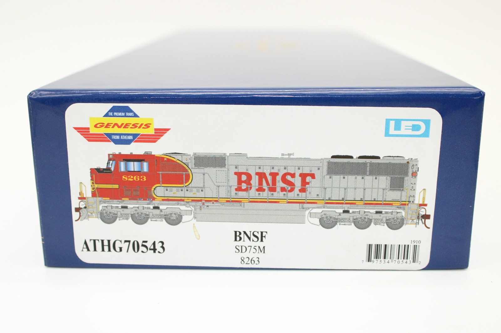 Athearn Genesis HO Scale BNSF EMD SD75M Diesel Locomotive #8263 NOS LED DCC Rdy