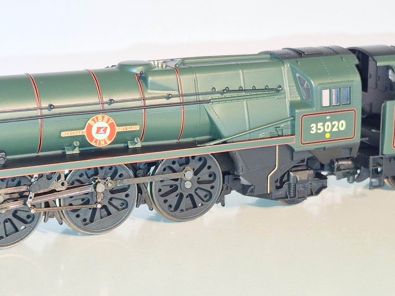 Hornby R2204 BR Bibby Line 35020. New Old Stock. Mint Cond. Boxed. 2 Rail DC. OO