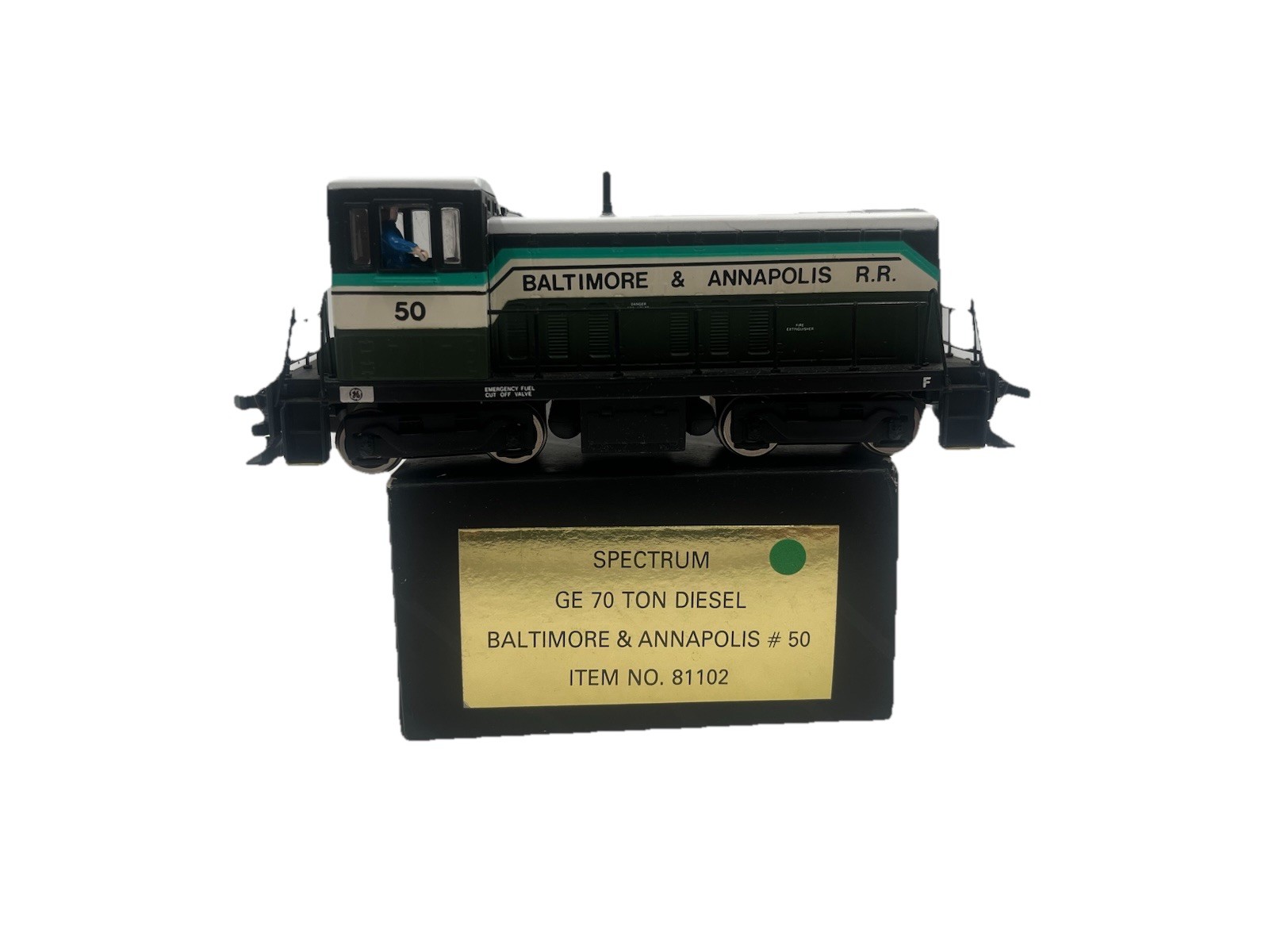 Ho Scale Bachman Spectrum 81102 GE 70 Ton Diesel Baltimore & Annapolis #50 Loco