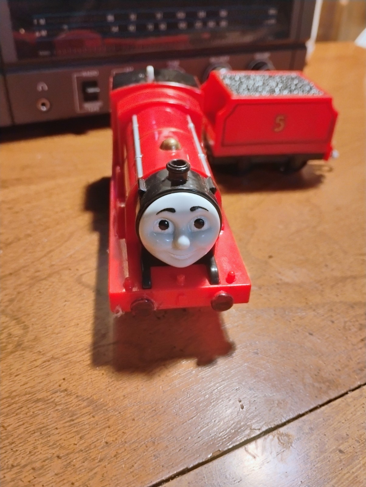 Thomas & Friends James #5 Red/Black Steam Locomotive, Track Master