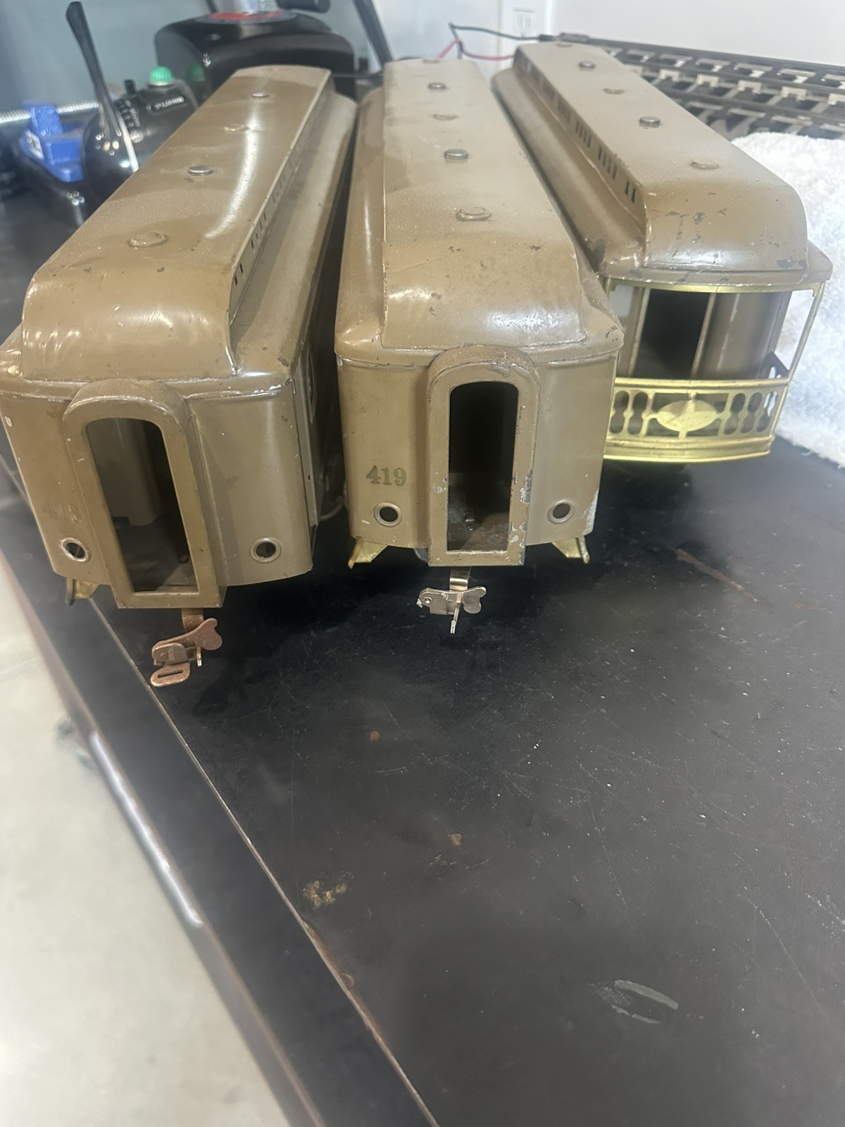 Lionel 402, 418, 419, 490 Passenger Set Standard Gauge, Runs and Lights Work!