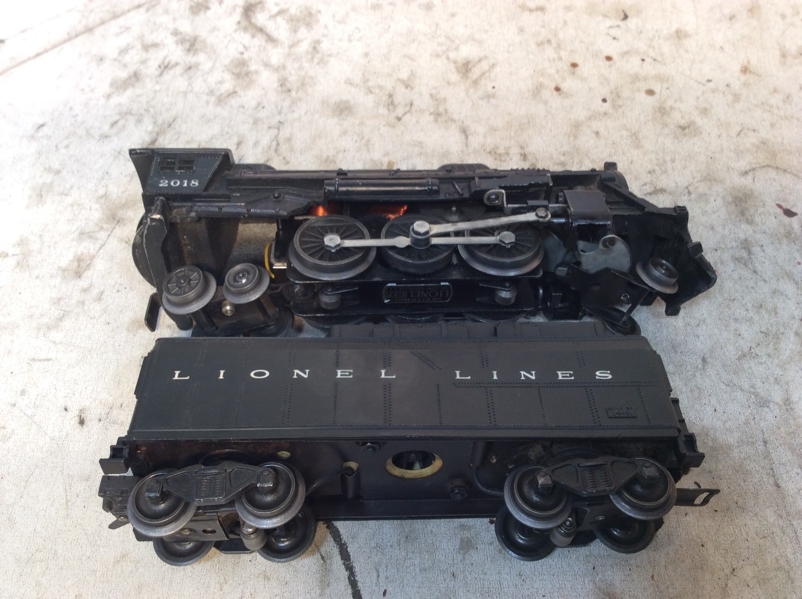 Lionel 1555WS Postwar – Set 2018 Steam Engine Freight Cars O Gauge / 027
