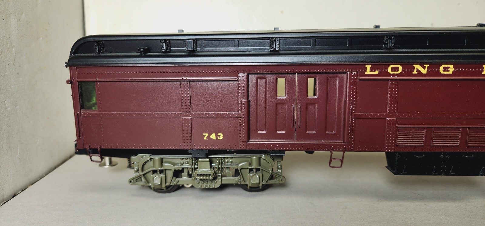 3RD RAIL – SUNSET MODELS O Long Island RR P54 COMMUTER CAR 743 BM62 BAGGAGE CAR