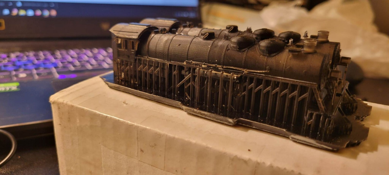 n-scale santa fe 3800 class 2-10-2 3d printed shells