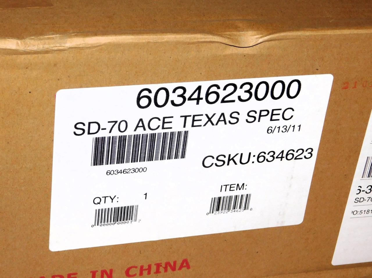 Lionel 6-34623 TEXAS SPECIAL LEGACY SD70 ACe #6340 Diesel C-10 sealed in shipper