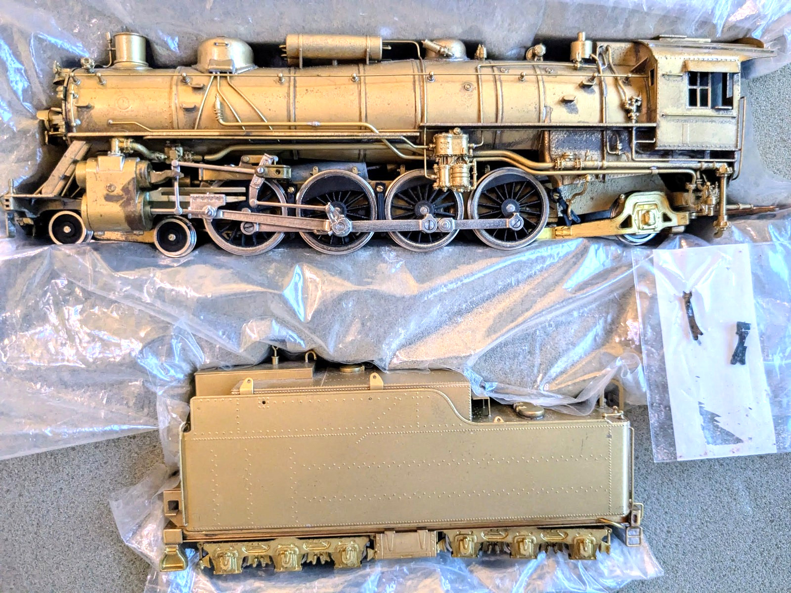 L@@K! *RARE PFM TOBY BRASS FRISCO 4-8-2 STEAM LOCO HO *RUNS G@@D *SUPER NICE!