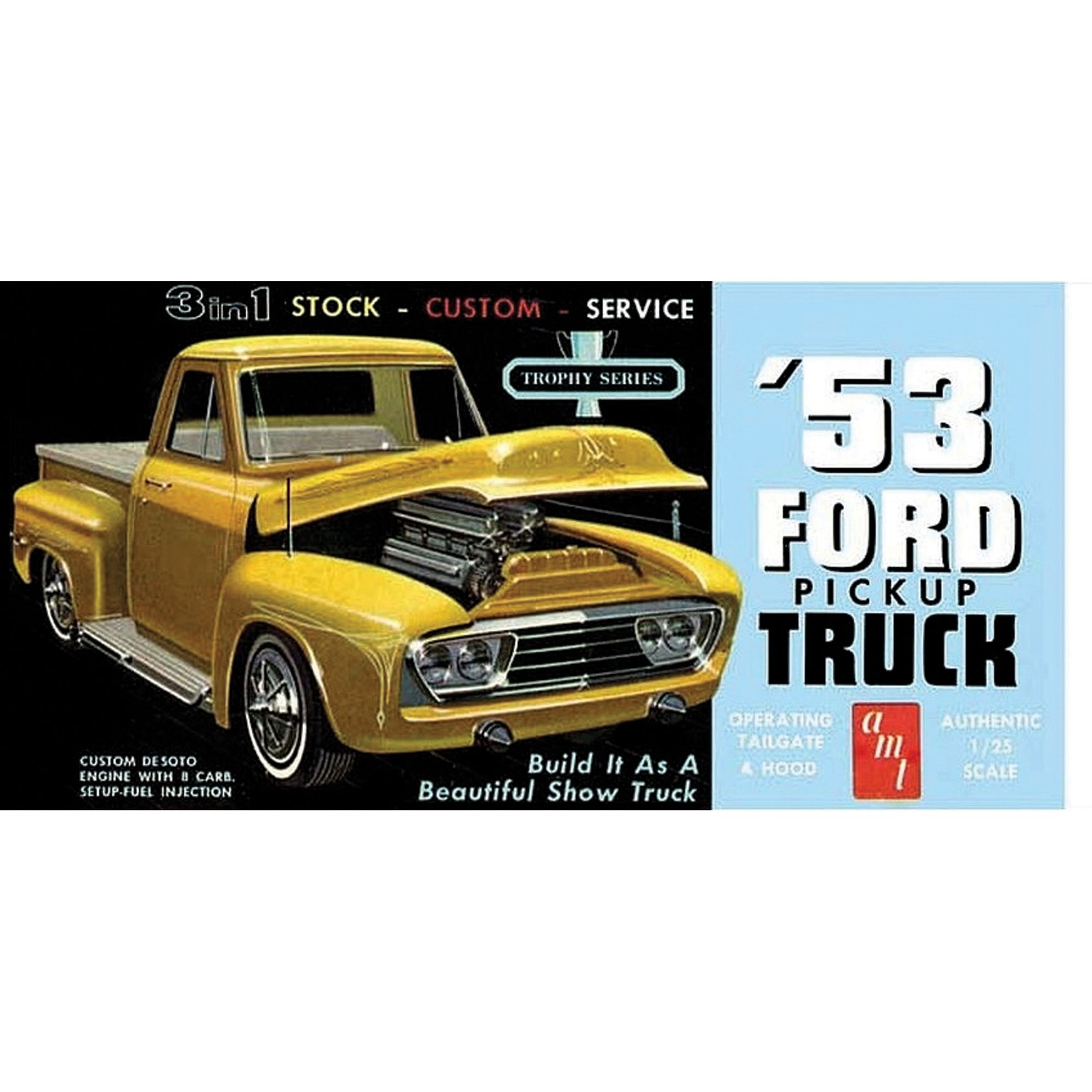 Round 2 LLC 1/25 1953 Ford Pickup AMT882 Plastics Car/Truck 1/24 1/25