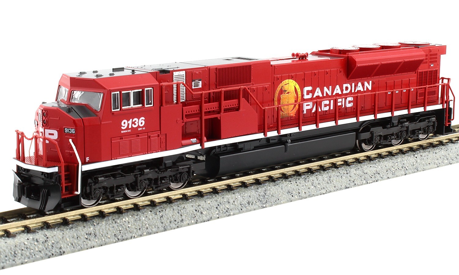 Kato N Scale ~ New 2024 ~ EMD SD90/43MAC Canadian Pacific #9155 ~ 176-5628