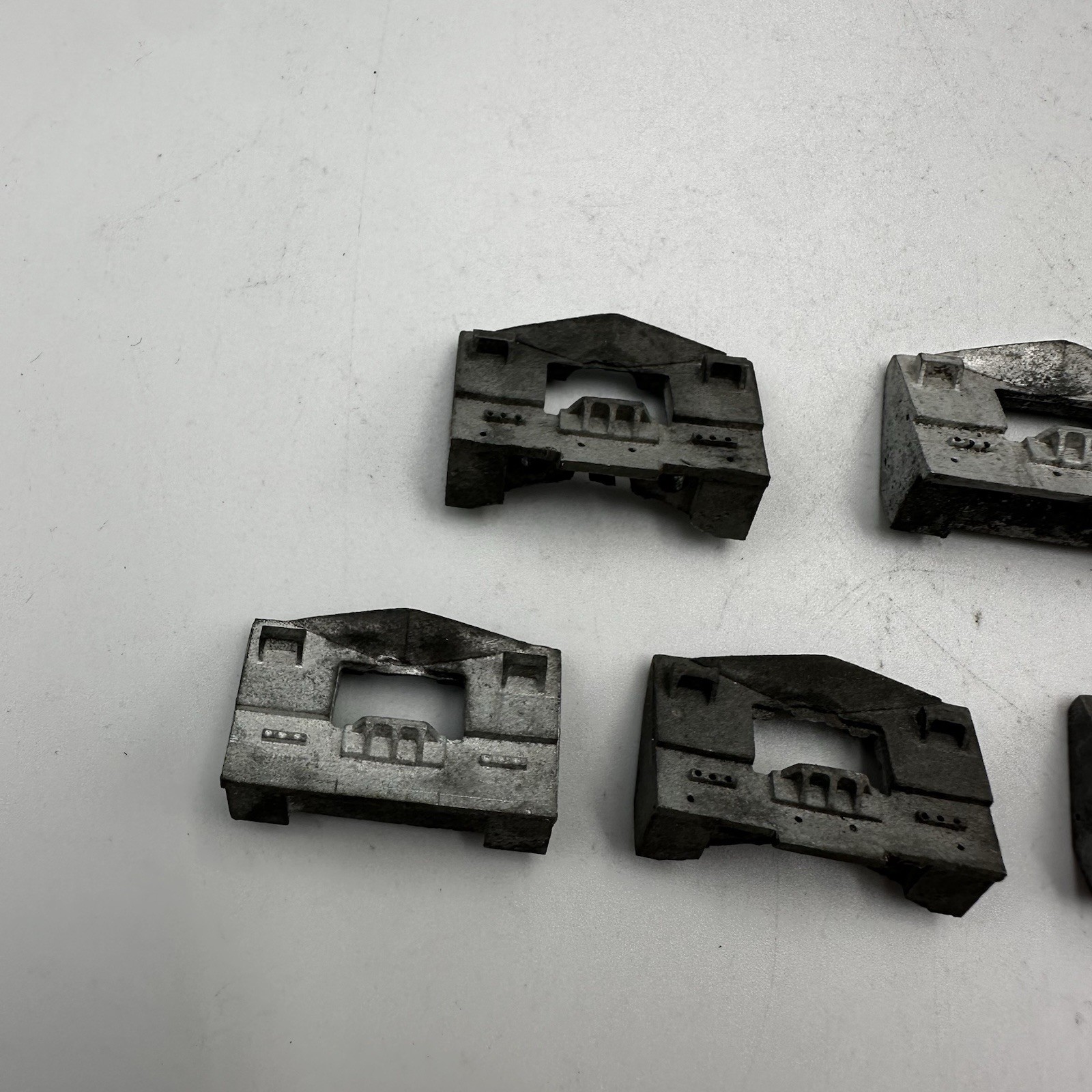 Lot Of 9 Ho Scale Locomotive Metal Front Plow Piece – Great Condition