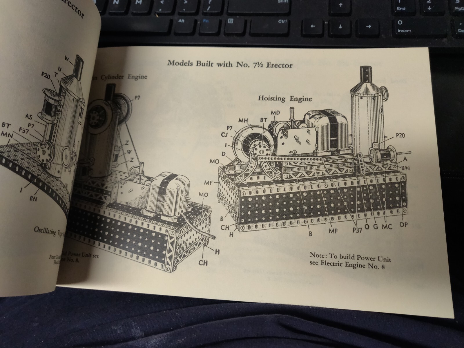 C 53 NEW 10 1/2 MANUAL SMILING BOY COVER PLANES, TRUCKS A.C.GILBERT ERECTOR SET