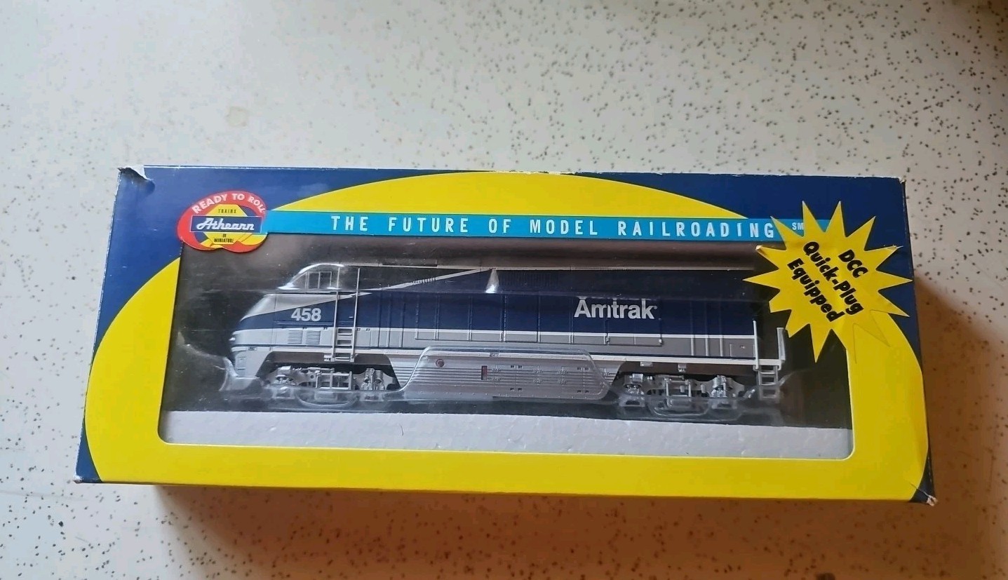 ATHEARN HO SCALE F59 #2627 AMTRAK #458 IN ORIGINAL BOX GREAT CONDITION CC1