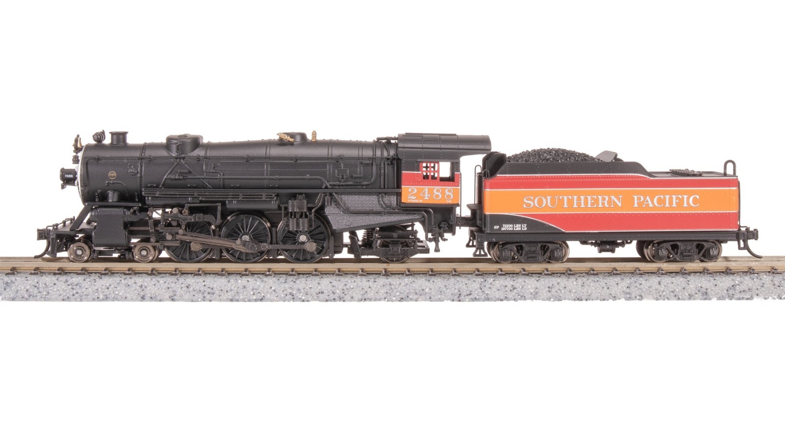 7989 Heavy Pacific 4-6-2, SP 2488, Daylight Fantasy Scheme, Paragon4 Sound/DC/DC