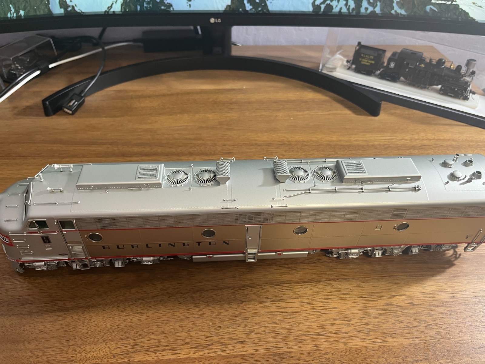 O Scale Brass Key Model Imports Last Run CB&Q EMD Red Nose E-9A #9987