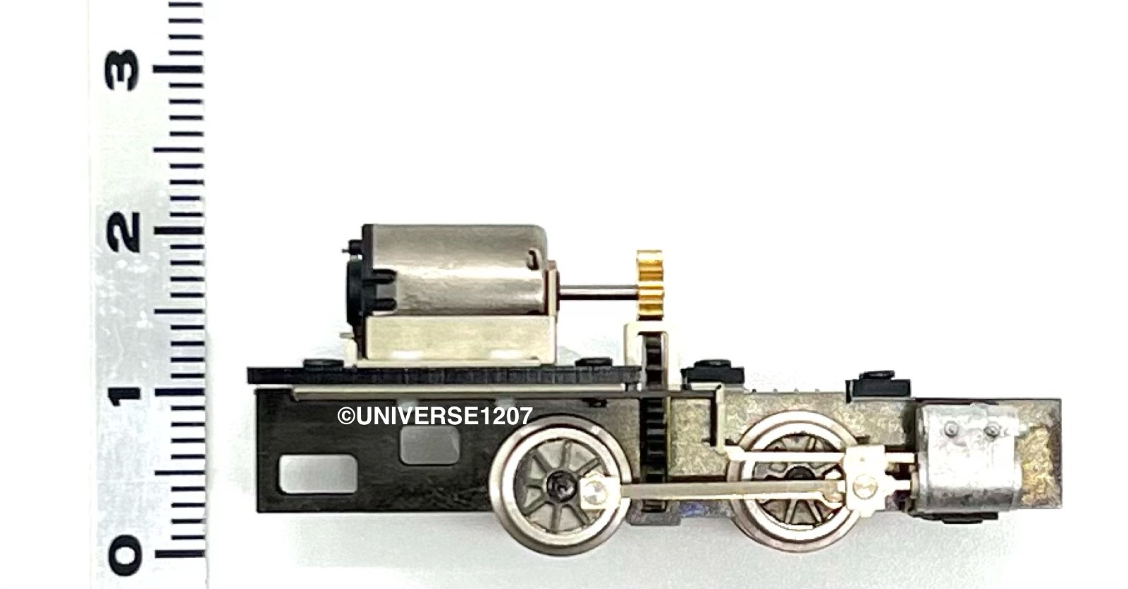 N/HOn30/HOe/009 Scale Aru 0-4-0 Steam Locomotive Power Drive Chassis 14mm/7mm