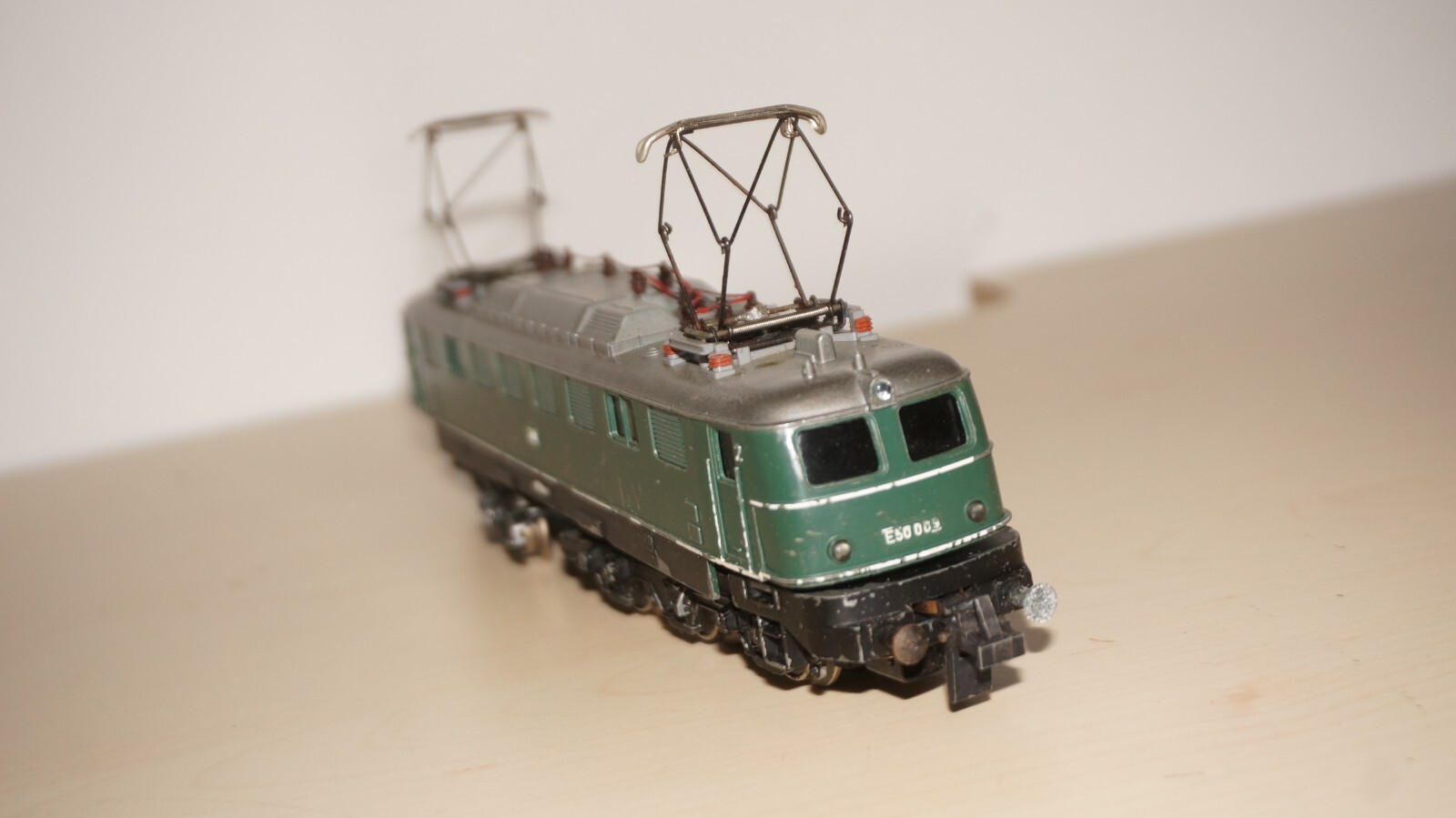 Rf37] Trix Express H0 233 – E 50 (Single-Engine) DB 50 009, Green, OVP