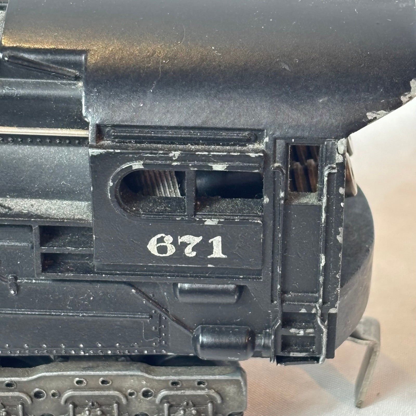 1946-49 Lionel 671 Steam Turbine Locomotive In Box W/ 2671W Tender O Gauge 6-8-6