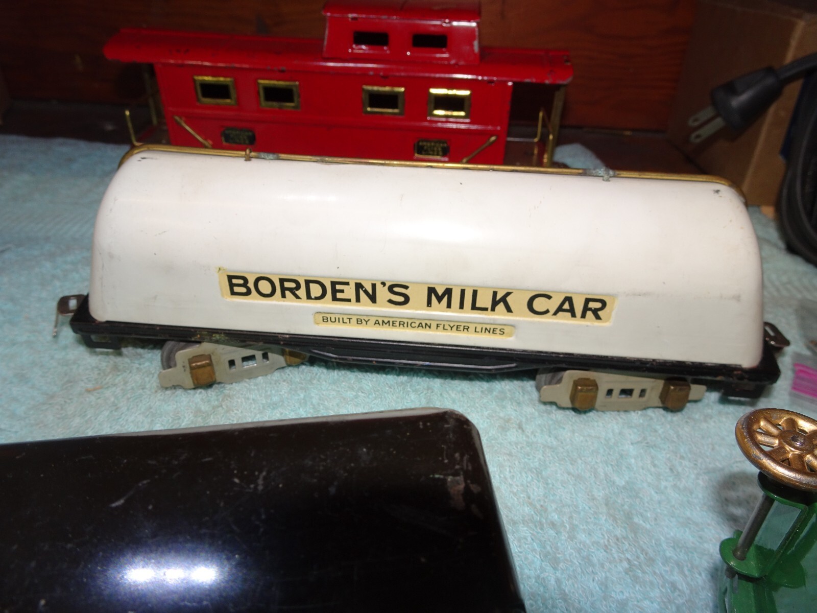 American Flyer Prewar O Gauge Tinplate 629 Torpedo Engine 1134 Tender Set w’ Ac