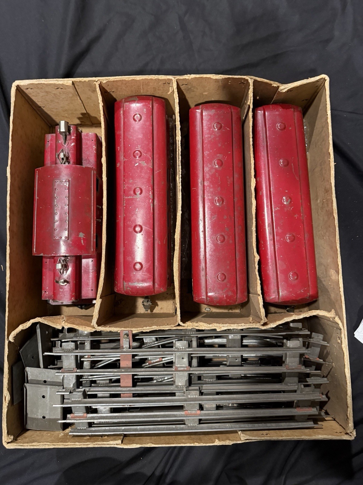 Pre-War Ives/Lionel Wide Gauge Electric Locomotive With Cars And Track Untested