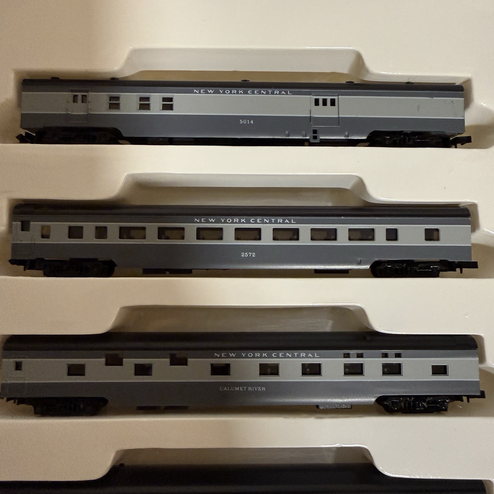 Con-Cor N Scale 5 Car Smoothside Passenger Car Set New York Central 0001-004003