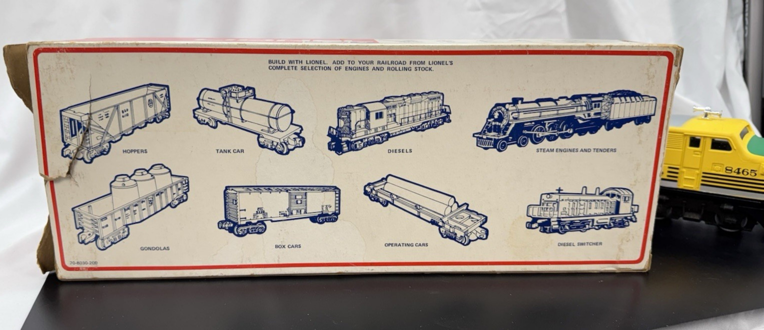 Lionel 6-8465 O Gauge Rio Grande F3 Non-Powered A Unit Diesel Locomotive W/Box